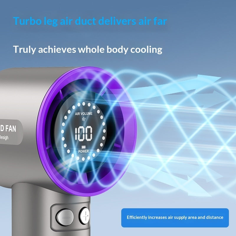 Simple Handheld USB Charging High-speed Turbo Fan