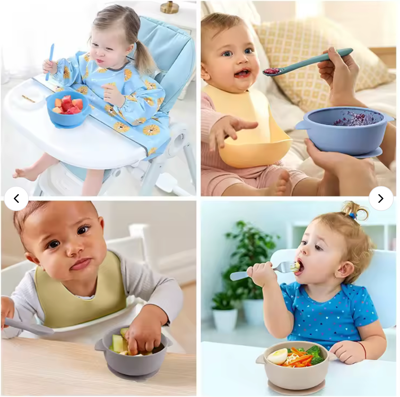 Spillsäker baby tallrik